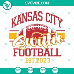 Musics, Sports, SVG Files, Kansas City Swiftie Football Est 2023 SVG Image, 18