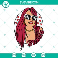 Movies, SVG Files, Karol G Bichota Red Hair SVG File PNG DXF EPS Cricut 11