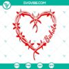 Karol G "Bichota" red heart SVG file for digital use - PNG, DXF, EPS clipart design.
