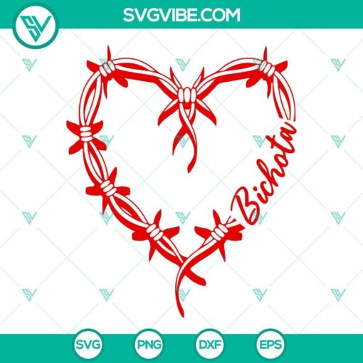 karol g bichota red heart svg png dxf eps digital file clipart 4 mockup