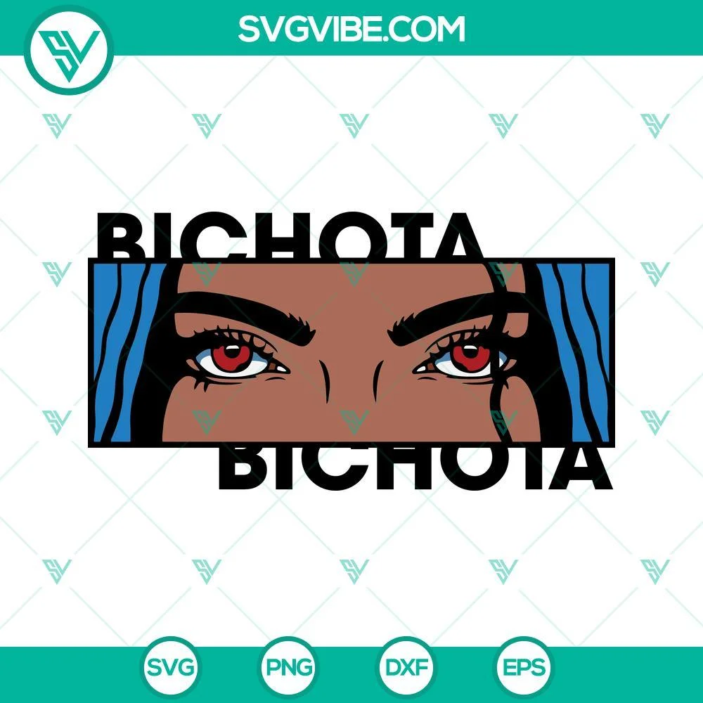 Musics, SVG Files, Karol G Bichota SVG File, Karol G Eyes SVG Images, La 1