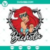 Karol G Bichota SVG Download featuring red hair as Ariel The Little Mermaid, modern digital artwork.