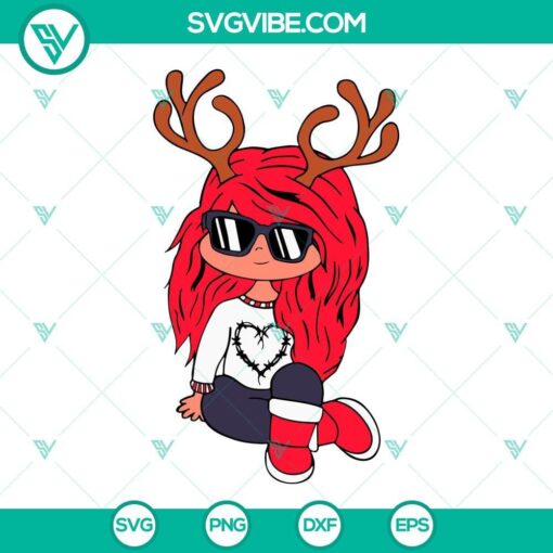 karol g christmas reindeer svg baby karol g christmas svg karol g red hair svg 10 mockup