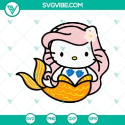 Cartoons, Musics, SVG Files, Karol G Hello Kitty Mermaid SVG Files, Manana Sera 3