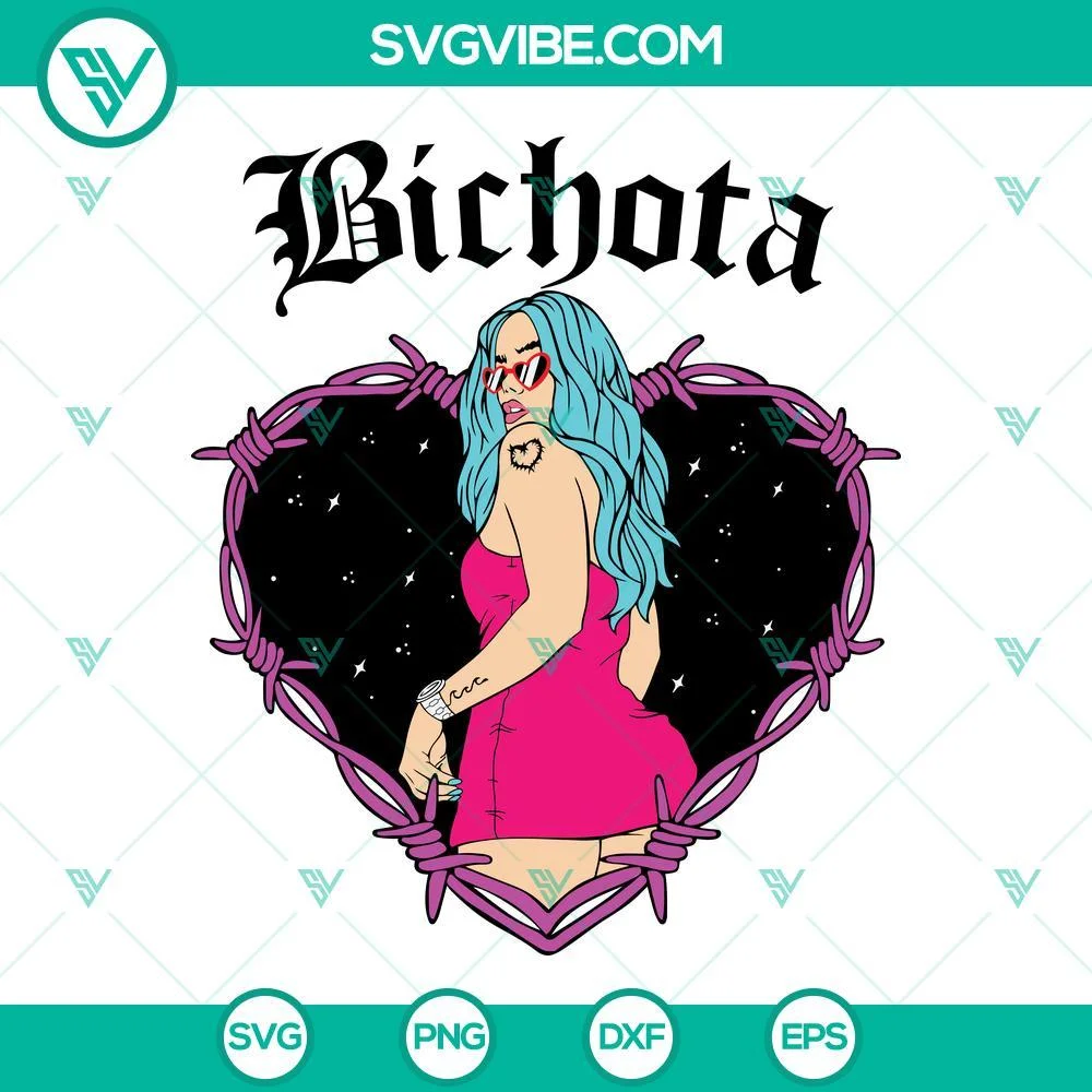 Musics, SVG Files, Karol G La Bichota SVG Image, Bichota SVG Images, Karol G 1