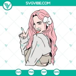 Musics, SVG Files, Karol G New Hair Style 2023 SVG Images, Karol G Pink Hair 19