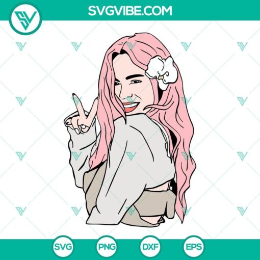 karol g new hair style 2023 svg karol g pink hair svg bichota svg manana sera bonito svg png dxf eps 4 mockup