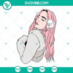 karol g new hair style 2023 svg karol g pink hair svg bichota svg manana sera bonito svg png dxf eps 8 mockup