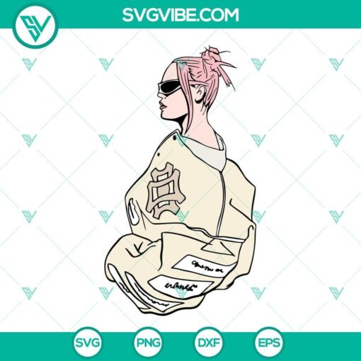 karol g pink hair svg manana sera bonito svg la bichota svg karol g new style 2023 svg png dxf eps files 5 mockup