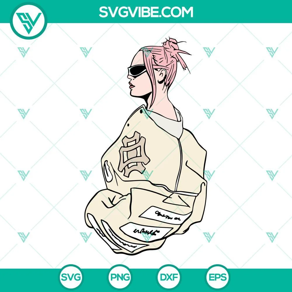 Musics, SVG Files, Karol G Pink Hair SVG Images, Manana Sera Bonito SVG Image, 2