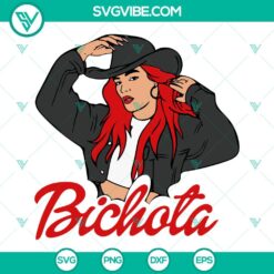 Musics, SVG Files, Karol G Red Hair Bichota SVG Download PNG Digital File 3