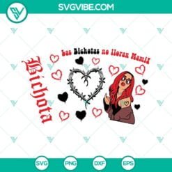 Musics, Starbucks Cup Wrap, SVG Files, Karol G Red Hair Full Wrap For Starbucks 4