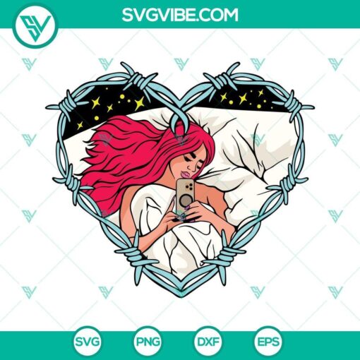 karol g red hair svg bichota svg digital files for cricut silhouette 5 mockup