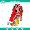Karol G Sirenita SVG files featuring a red hair Little Mermaid design inspired by the song "Mañana Sera" for download.
