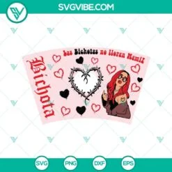 Musics, SVG Files, Baby Karol G SVG File Bundle, Karol G Red Hair SVG Files, La 5