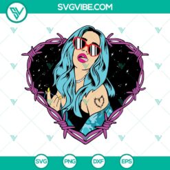 Musics, SVG Files, Karol G SVG Image, Bichota Heart Tattoo Karol G SVG Files 15