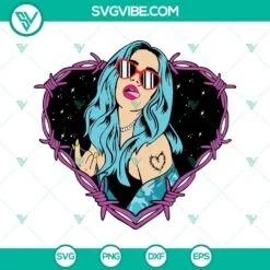 Musics, SVG Files, Karol G SVG Image, Bichota Heart Tattoo Karol G SVG Files 2