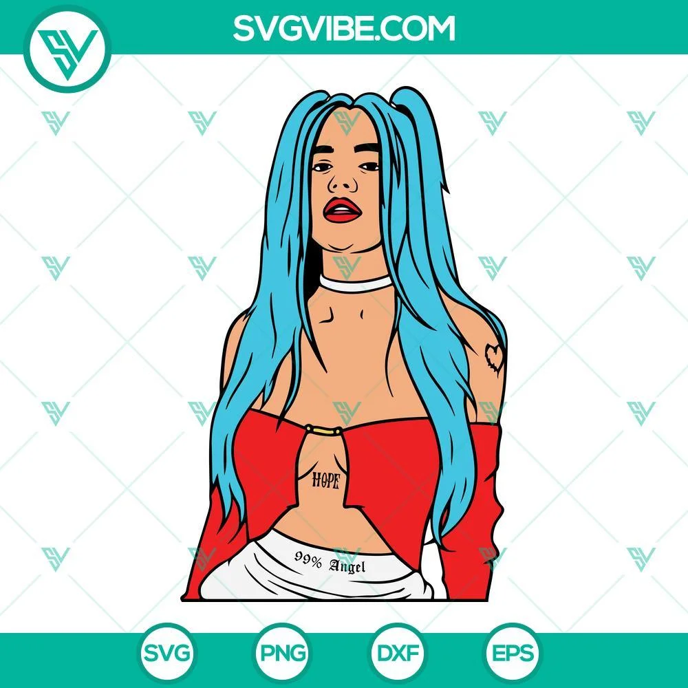 Musics, SVG Files, Karol G SVG Images, Bichota SVG Images, Karol G PNG DXF EPS 1