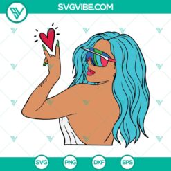 Musics, SVG Files, Karol G SVG Download, Karol G Face SVG Image, La Bichota SVG 2