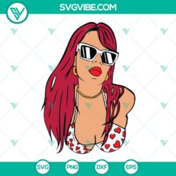 Disney, Musics, SVG Files, Karol G Bichota SVG Download, Karol G Red Hair As 3