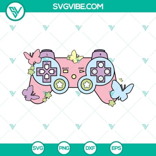 kawaii game controller svg gamer svg png dxf eps cricut files 10 mockup