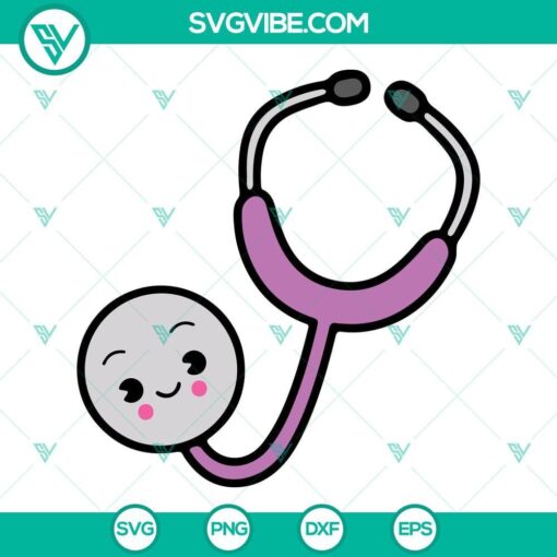 kawaii hospital svg bundle cute medical accessories svg stethoscope svg kawaii nurse svg png dxf eps 2 mockup