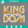 Red and gold Kansas City Chiefs SVG files, with KC Kingdom and Kansas City themes. Perfect for football fans and Chiefs supporters.