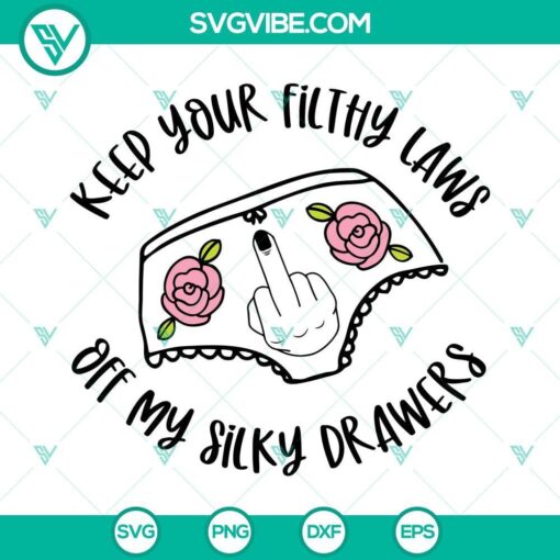 keep your filthy laws off my silky drawers svg womens rights svg pro choice svg abortion svg 10 mockup