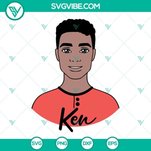 ken afro svg barbie cartoon svg ken clipart cut file layered by color 3 mockup