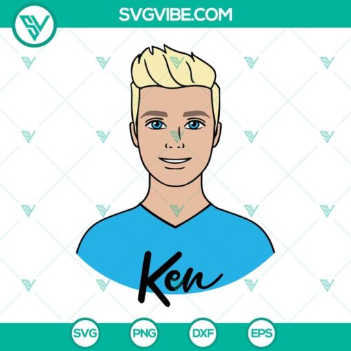 ken barbie cartoon svg ken svg ken png clipart cut file layered by color 2 mockup