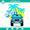 Ken Jeep car and Barbie SVG downloads featuring Ken doll in various designs for crafting.