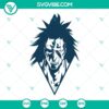 Kenpachi Zaraki from Bleach manga, SVG file with anime character design, ideal for fan art and digital crafts.