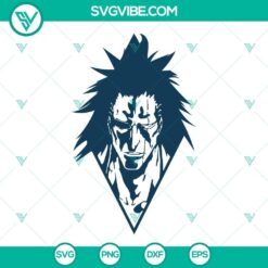 Kenpachi Zaraki SVG File, Bleach SVG File, Anime SVG File, Manga SVG Image