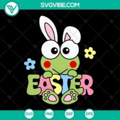 Easter, SVG Files, Easter Vibes SVG Image, Smiley Face SVG Download, Bunny SVG 3