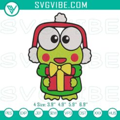 Christmas Embroidery Designs, Embroidery Designs, Keroppi Christmas Gifts 19