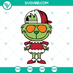 kids grinch svg bundle grinch with hat and bow svg grinch boy and girl svg png dxf eps files 9 mockup