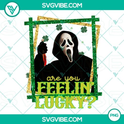 killer horror movie st patricks day png scary ghostface shamrock png mockup 1