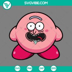 Disney, SVG Files, Kirby Pickle Rick SVG Files, Rick and Morty SVG File PNG EPS 4