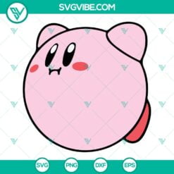 Game, SVG Files, Kirby SVG Image Bundle, Cute SVG Images, Video Game Character 5