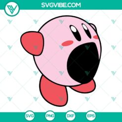 kirby svg bundle cute svg video game character svg png dxf eps 10 mockup