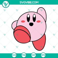 kirby svg bundle cute svg video game character svg png dxf eps 5 mockup