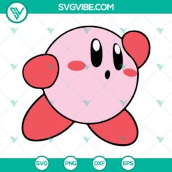 kirby svg bundle cute svg video game character svg png dxf eps 7 mockup