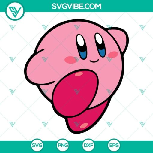 kirby svg bundle nintendo video game character svg png dxf eps digital download 2 mockup 1