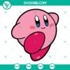 Kirby SVG file bundle featuring Nintendo video game character in PNG, DXF, and EPS formats. Perfect for crafts and projects.