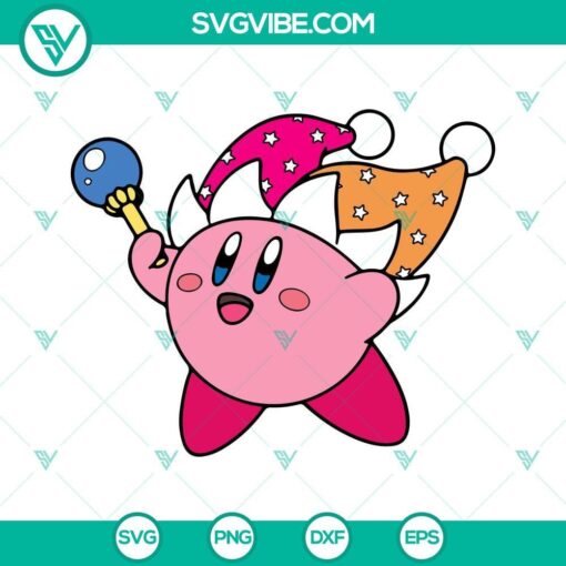 kirby svg bundle nintendo video game character svg png dxf eps digital download 3 mockup 1