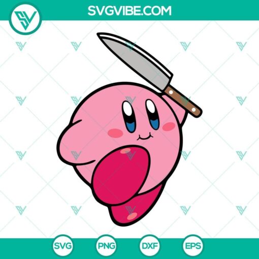 kirby svg bundle nintendo video game character svg png dxf eps digital download 4 mockup 1