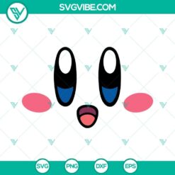 Kirby SVG Images Bundle, Nintendo Video Game Character SVG File PNG DXF EPS 8