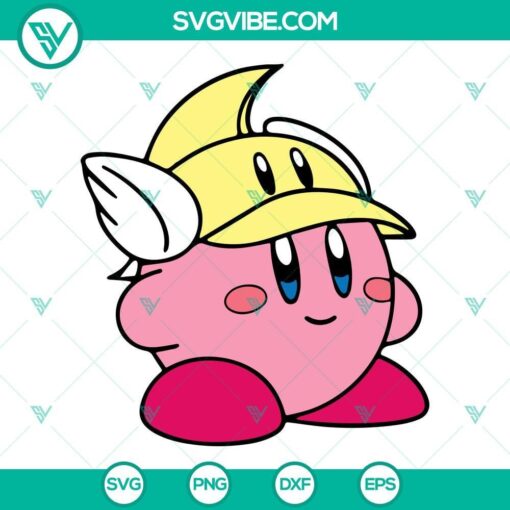 kirby svg bundle nintendo video game character svg png dxf eps digital download 9 mockup 1