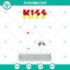 Kiss Band Ugly Christmas Sweater SVG with Kiss Christmas design available in PNG and DXF file formats for download.