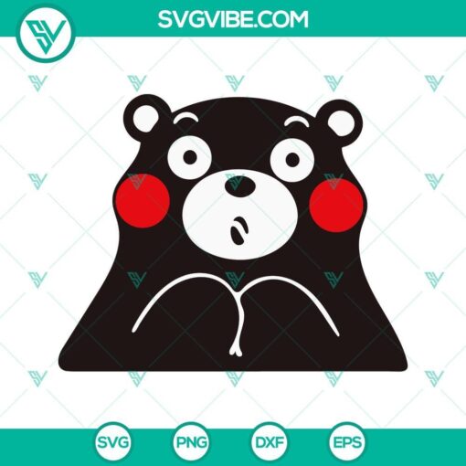 kumamon svg for the glory of satan svg png dxf eps files 2 mockup 1